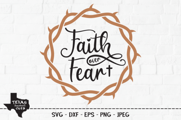 Faith over Fear Christian Shirt Design