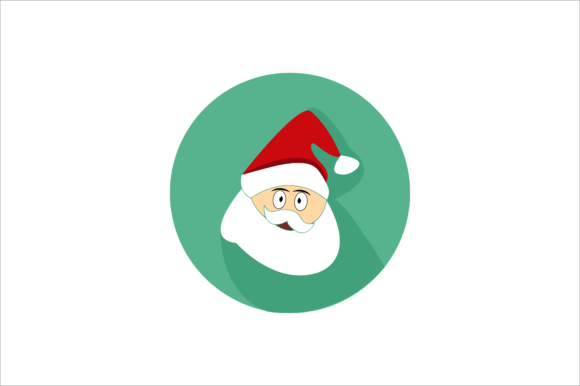 Santa Claus Christmas Face Icon for Your Projects