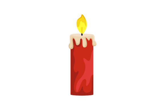 Shining Orange Christmas Candle Light for Cozy Holidays